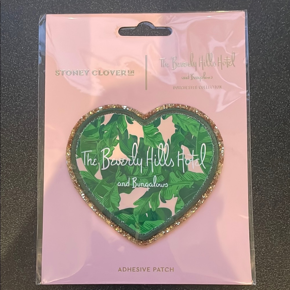 Stoney Clover x Beverly Hills Hotel Lane Green Palm Heart Patch